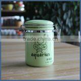 New design porcelain material storage jar ceramic canister