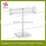 Classic Organic Glass T-bar Acrylic Jewelry Display thumbnail-1