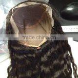 18inch Brazilian Virgin Hair Natural Color Full Lace Wig Virgin Brazilian Hair Lace Wig thumbnail-3