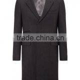 2015 New Style 100% Cashmere Classic Dark Grey Coats for Men