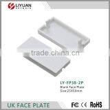 LY-FP38-2P Blank Face Plate 25X50mm Network UK Faceplate