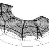 PVC Tensile Fabric Architecture Membrane Structure With T-UV Zero for Walkway Cover in Chimel Playground Canopy thumbnail-6
