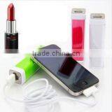 2600mah usb lipstick power bank