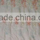 280cm width polyester sheer embroidery curtain fabric