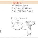 Hot Sale Bathroom Ceramic Decorated Sanitary Ware Suite D8008 thumbnail-3