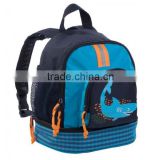 New style child lovely schoolbag, cute polyester shark backpack made in China