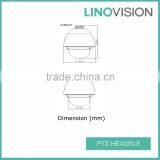 2 Megapixel 20x DWDR Built-in Mic Mini PTZ Dome Network Camera POE thumbnail-2