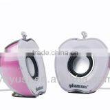 Lovely Apple Model Mini Speaker With Color Flash thumbnail-2