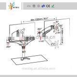 Surface Mount Lcd Monitordual Lcd Monitor Desk Mount StandDual Gas Spring Monitor Arm thumbnail-3
