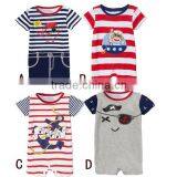 New Summer Style Baby Boys Clothes Casual Short-sleeved Navy Pirate Romper Jumpsuits Newborn Baby Clothing thumbnail-6