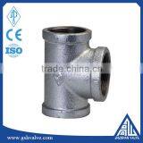 Hot Dipped Double Baked Galvanized Tee Pipe Fittings
