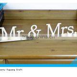 Freestanding Home Decor Mr & Mrs Wood Word Sign thumbnail-3