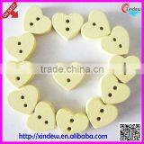 Heart-shaped Wooden Button for Children 24L thumbnail-2