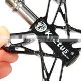 Mountain Road Pedal Bike Bicycle Pedal 3 Bearings CNC Titanium Ti Axle Magnesium Antiskid Ultralight Pedal thumbnail-5