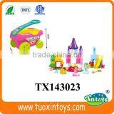 Plastic Building Block Fruit & Vegetable Market (30pcs) Intelligent Toys With Trolley thumbnail-3