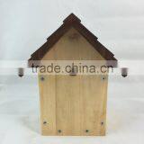 Wooden Bird's Nest Cage,new Unfinished Wooden Bird House Wholesale in Factory thumbnail-1