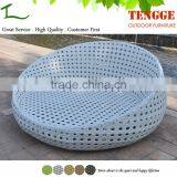 YH-8167 Rattan Wicker Sun Lounger Rattan Outdoor Round Sunbed thumbnail-3