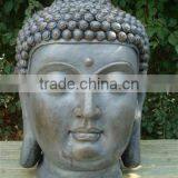 Bronze Darkness Buddha Head Statue for Garden thumbnail-2
