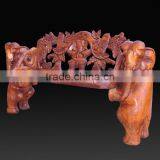 Southeast Asia Style Wood Carved Sofa Chair, Exquisite Handcarving Living Elephant Leisure Chair (BF01-X1174) thumbnail-5