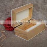 Small Handmade Business Card Wood Storage Box thumbnail-2