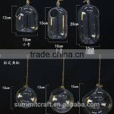Transparent Flower Glass Vase Anique Hanging Glass Vase thumbnail-5