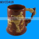 Large Beer Tankard With Football Player thumbnail-1
