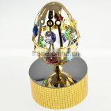 Beautiful Gold Plated Metal Easter Egg With Crystals From Swarovski thumbnail-2