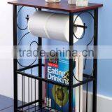 New Metal Scroll Design Bathroom Magazine Storage Table Organizer thumbnail-1