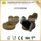2016 new heart shape handmade wooden phone holder charger holder