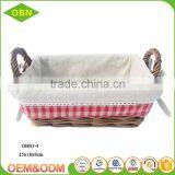 Custom China Best Sales Handmade Fabric Lining Cheap Wicker Bread Baskets for Supermarket Display thumbnail-4