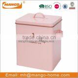 Pinky Powder Coating Steel Cat Food Container thumbnail-2