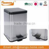 Square Stainless Steel Garbage Trash Bin thumbnail-1