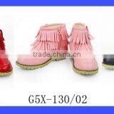Children Boy And Girls Waterproof Three Colors Adding Cashmere Black Leather Shoes thumbnail-6