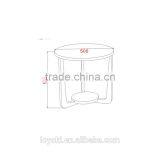 New Design Wood Sofa Side Table High Quality Glossy MDF Wood Round Bed Side Table Coffee Table thumbnail-4