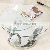 C8041 Fancy Adjustable Glass Table Folding Coffee Table thumbnail-2