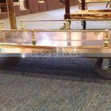 Luxury Stainless Steel Three Layers Liquor Trolley Food Trolley Service Trolley C-55 thumbnail-2