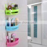 Vacuum Suction Cup Bathroom and Kitchen Plastic Triangle Shelf/holder thumbnail-1