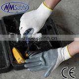 NMSAFETY 13 Gauge Nylon/polyester Grey Nitrile Working Glove Nitrile Safety Assembly Glove thumbnail-1