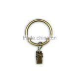 Inside Diameter 35mm / Outside Diameter 42mm Window Curtain Clothes Metal Clips With Rings Hooks thumbnail-1