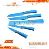 A3118 Practical 5pcs Stainless Steel Knife Set With Non-stick Coating thumbnail-1