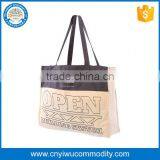 Small Size Cotton Tote Bag With Fabric Handles thumbnail-1