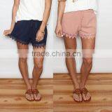 Lace Crochet Detail Shorts Extender For Summer thumbnail-1