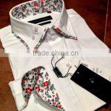 Italian Designs Shirts Mens Double High Collar Shirts Casual Formal Man Shirts thumbnail-1