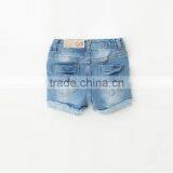 Summer New Hot Shorts Lace Butterfly Denim Jeans For Kids Girl thumbnail-2