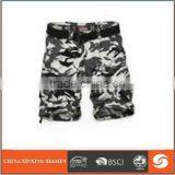 2015 Latest Fashion Shorts Camo Color Short With Canvas Fabric Many Pockets Men Short With Belt
