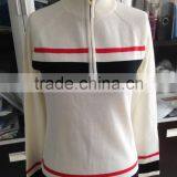 Women Winter Zip Pullover Merino Woolen Knitting Sweater Latest Sweater Design for Ladies thumbnail-2