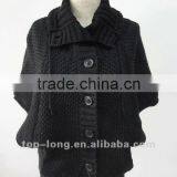 Dolman Sleeve Ladies Cardigan Sweater Knitwear thumbnail-1