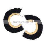 Bohemian C Style Tassel Gold Plated Stud Earrings for Women thumbnail-3