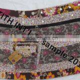 100% Cotton Short Skirt Floral Printed Mini Skirt With Pocket