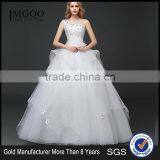 MGOO Custom Made One Shoulder White Beaded Magic Dress Company Ballgown Bridal Party Dress New Style thumbnail-1